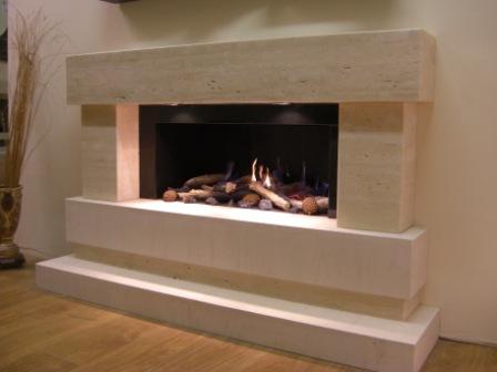 Travertine Fireplaces